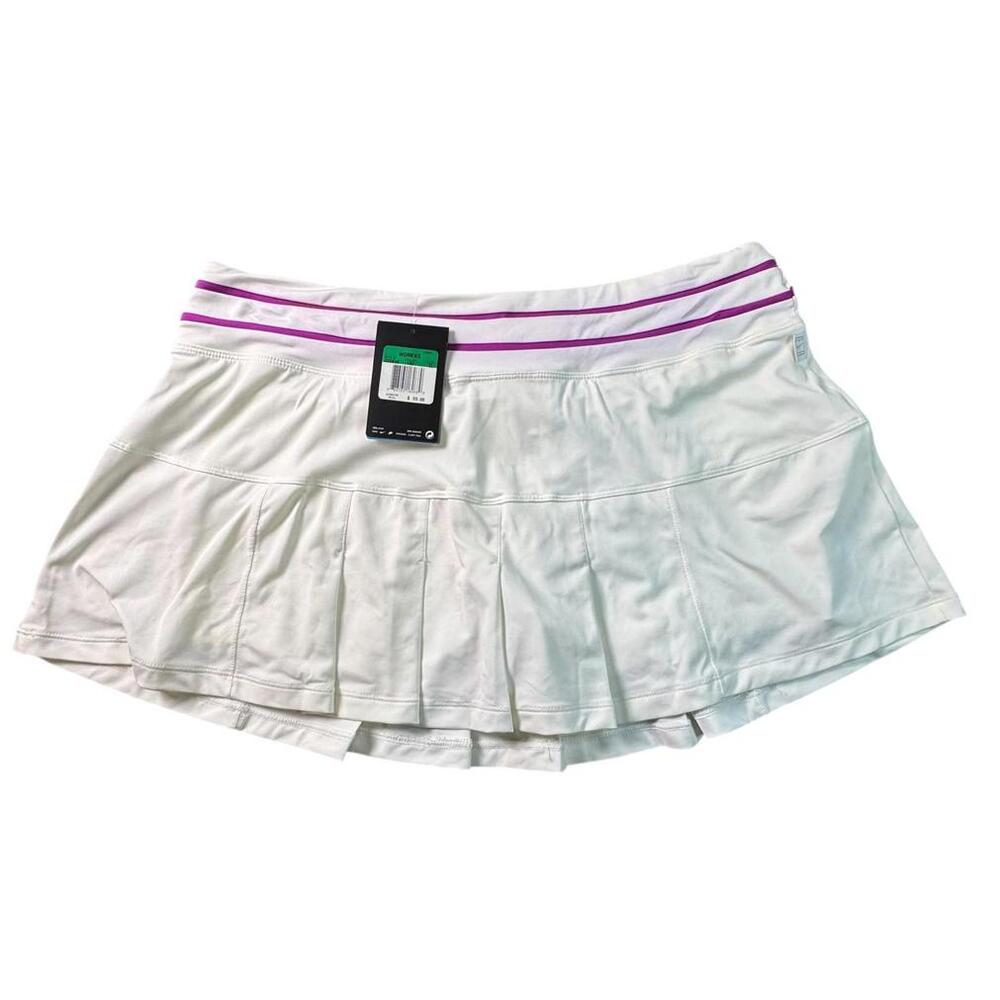 Nike Dri Fit Pleated Tennis Skirt White Women’s Size XL White NWT - Picture 2 of 9